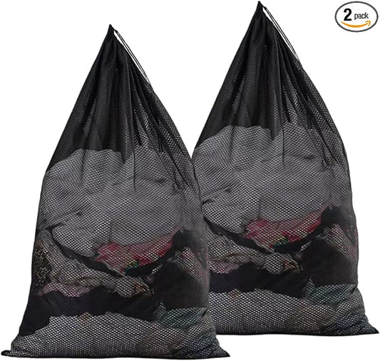 Laundry Bag Mesh Laundry Bags Mesh Wash Bags,Travel Laundry Bags For College Dorm Travel Family -23×34 Inch