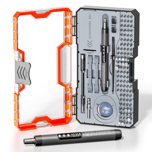 120-IN-1 Mini Electric Screwdriver Set is a comprehensive | Hand Tools - Image 1