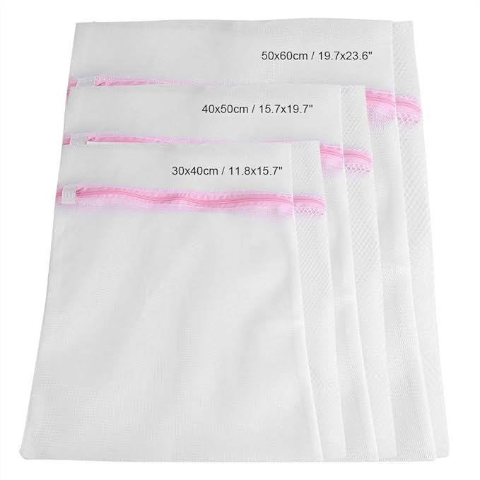Zipped Lingerie Washing Bag Laundry Machine Mesh Clothes Socks Bra Underwear Bags Washing Machine Appliances for Home Use(Fine mesh30*40cm)