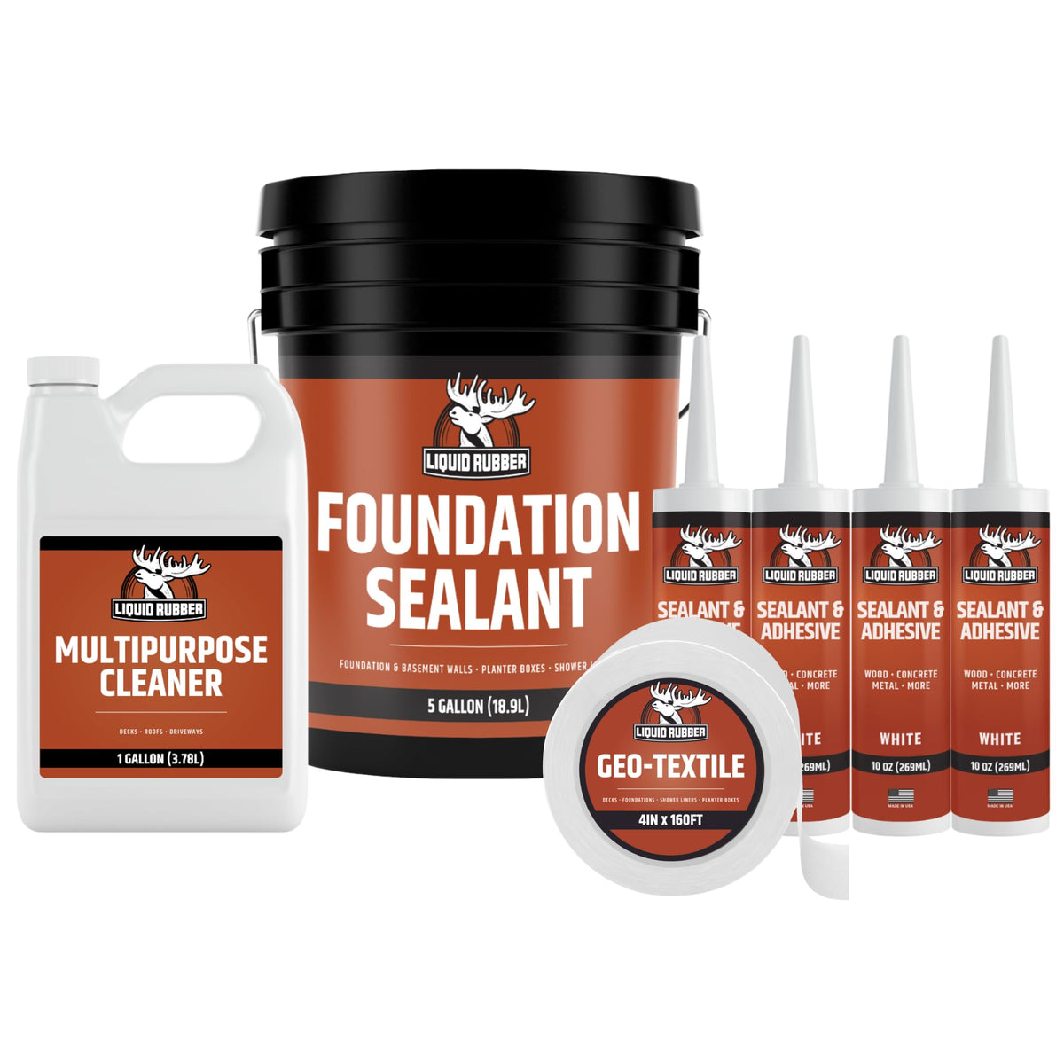 Liquid Rubber Exterior Foundation Kit - 5g Foundation | Home Repair - Image 1