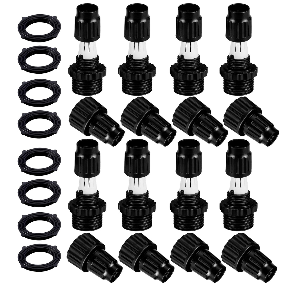 8 Pack Expandable Hose Repair Kit, Plastic Flex Hose | Home Repair - Image 1