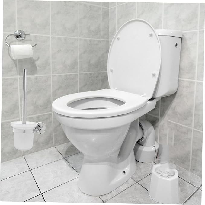 Bathroom Accessory Set Stainless Steel Toilet Brush Holder Wall-Mounted Cleaning Tool Toilet Bowl Brush and Holder Home Essentials