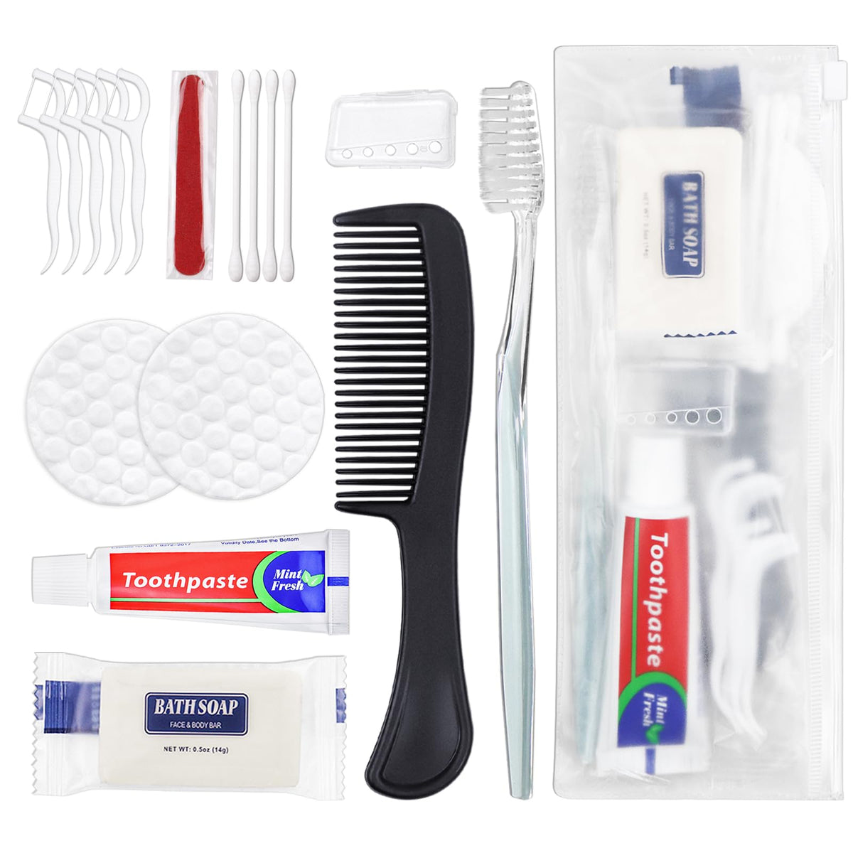 5 Sets Personal Hygiene Kit Bulk, Disposable Toothbrushes - Image 1