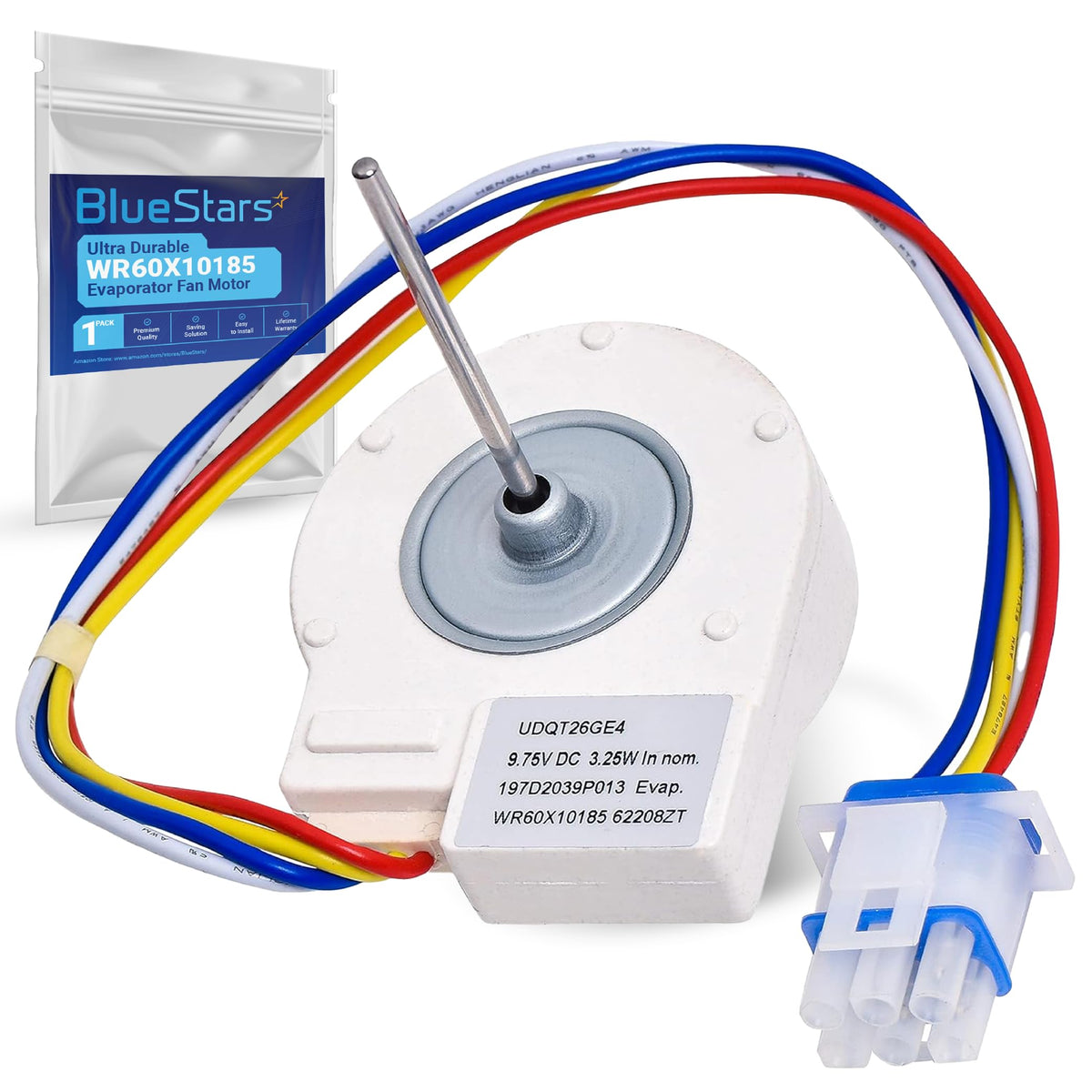 BlueStars Ultra Durable WR60X10185 Evaporator Fan Motor for G.E - Image 1