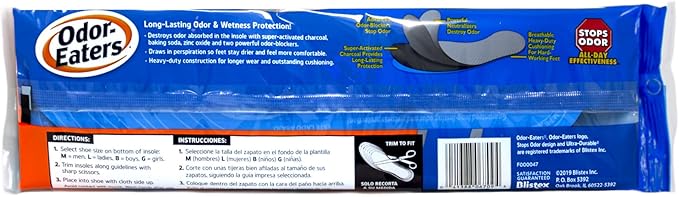 Odor Eaters Insoles Ultra-Durable (3 Pack)