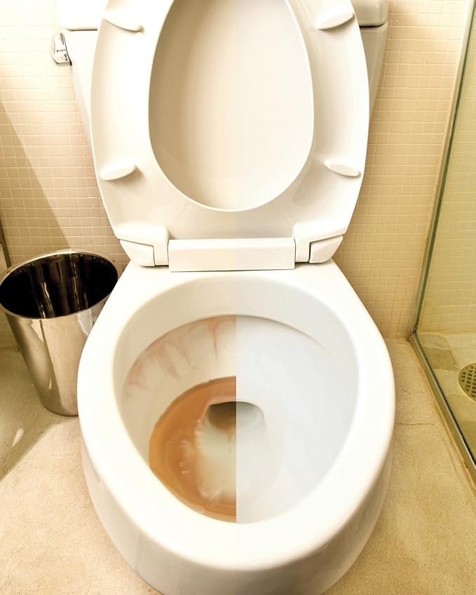 Iron Out Automatic Toilet Bowl Cleaner, 6 Tablets, and Rust Stain Remover Gel Spray