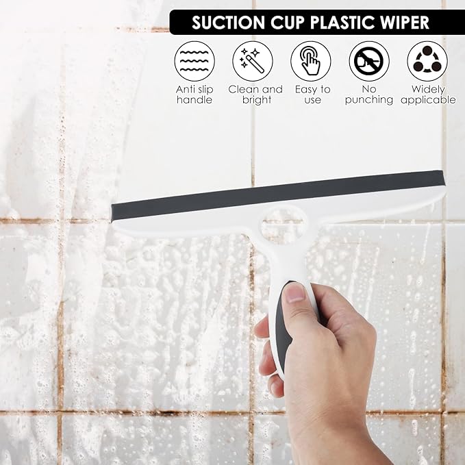 1PCS Shower Squeegee Lightweight Easy to Clean Shower Bathroom Sturdy Window Squeegee with Handle for Home