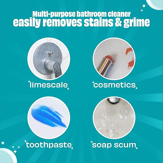 Scrubbing Bubbles Easy Clean Foaming Bleach-Free Bathroom All Purpose Cleaner, Cleans Limescale, Dirt and Grime on Showers, Sinks, Toilets, Tiles, Counters, 32oz Spray (Pack of 2)