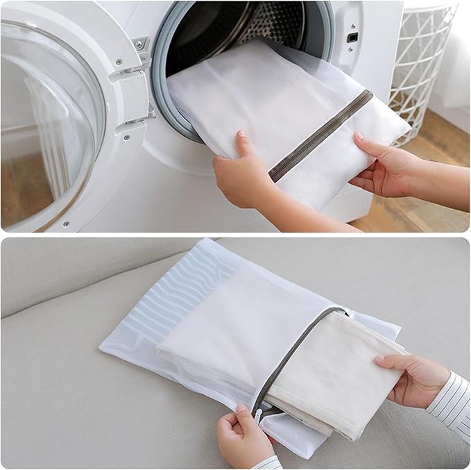 Mesh Laundry Bags, Reusable Delicate Laundry Bag Small Mesh Bags for Laundry, Zipper Laundry Bags Mesh Wash Bags for Lingerie, Bras, Socks, Trousers, T-shirt (3)
