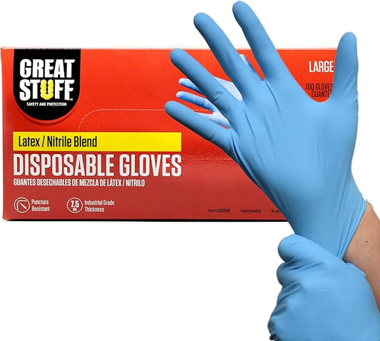 Great Stuff Disposable Gloves - Multiuse Applications - Cleaning -100 Gloves