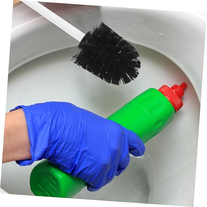 10pcs Toilet Brush Heads Replacement with Stiff Bristles Easy to Install Heavy Duty Scrubber Pack for Bathroom Cleaning Compatible with Handles Plastic Design for Home and Hotel