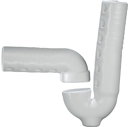 Truebro 82190 Lav Guard 2 100 Series Undersink Molded Vinyl Tubular P-Trap Piping Cover (100 E-Z), China White