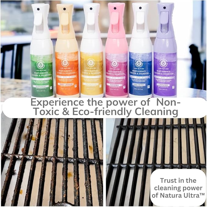 Multi-Surface Cleaner & Degreaser - Home and Kitchen degreasing, Spray for Glass, Countertops, Appliances, and Floors - Eco-Friendly Effective Cleaner & Degreaser (Gardenia)