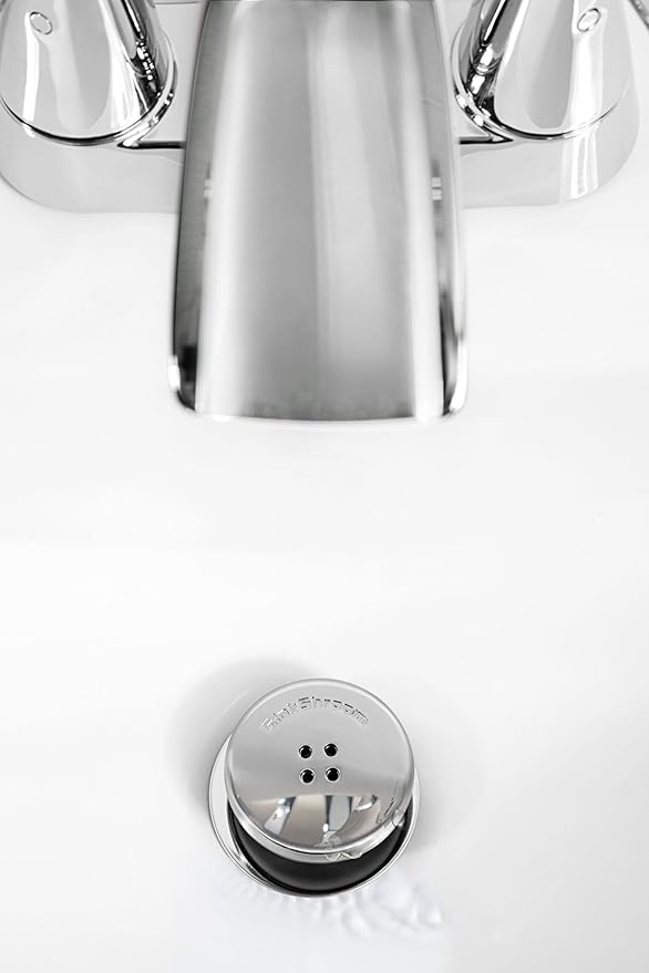 TubShroom and SinkShroom Drain Protectors Hair Catchers for Bathtubs and Sinks, Chrome