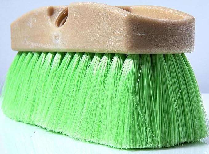 Guttermaster GM-214NP-8 Green 8 Inch Oblong Very Soft Flow Through Brush for Vehicles and Boats