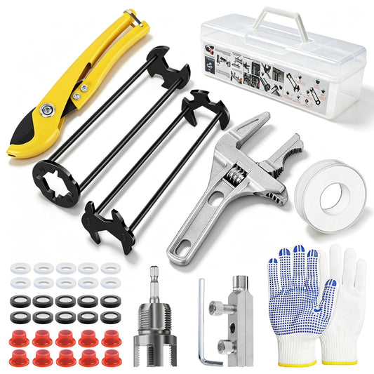 40PCS Plumbing Tool Kit, Sink Wrench Set - Image 1