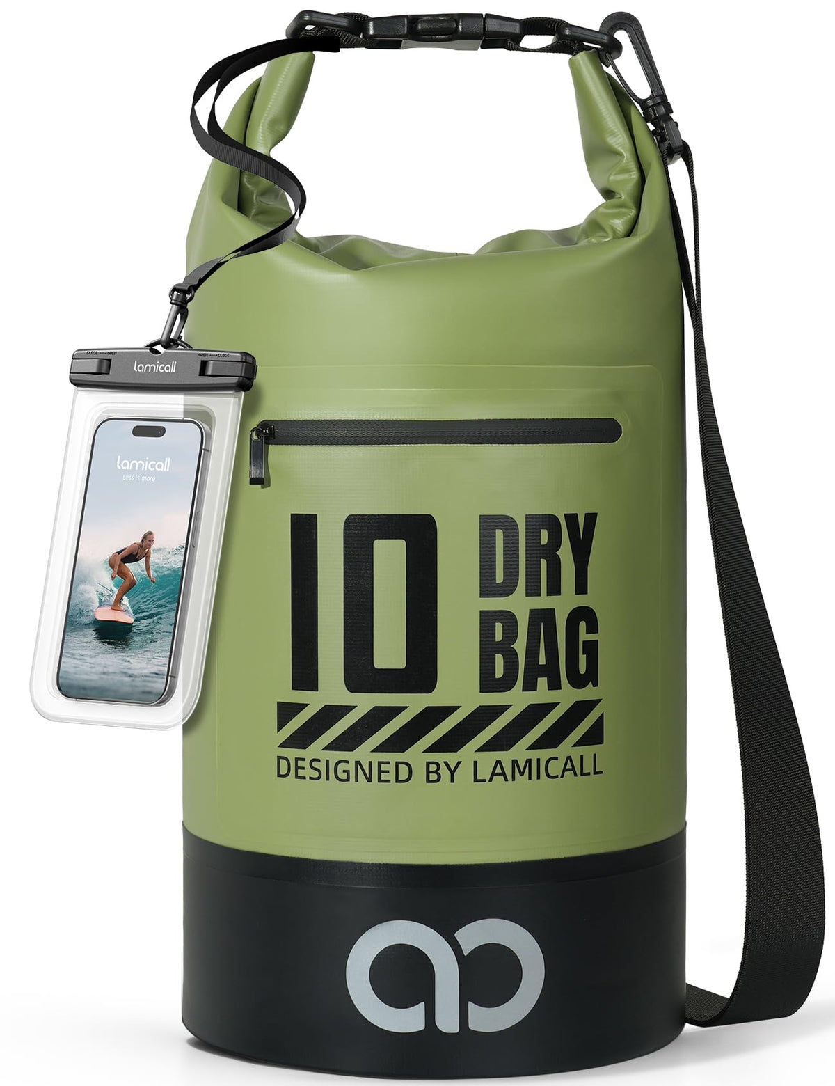 Lamicall Dry Bag Waterproof Backpack with Phone Pouch - Image 1