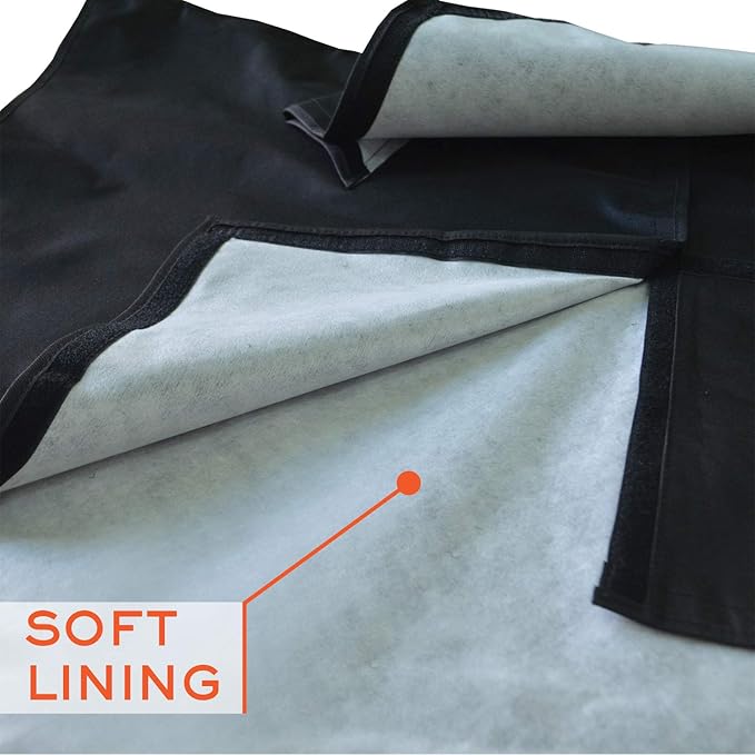 Outdoor TV Cover 86-90 inch - WITH FRONT FLAP - Weatherproof, Waterproof protection, Soft Interior, With Bottom cover - Black