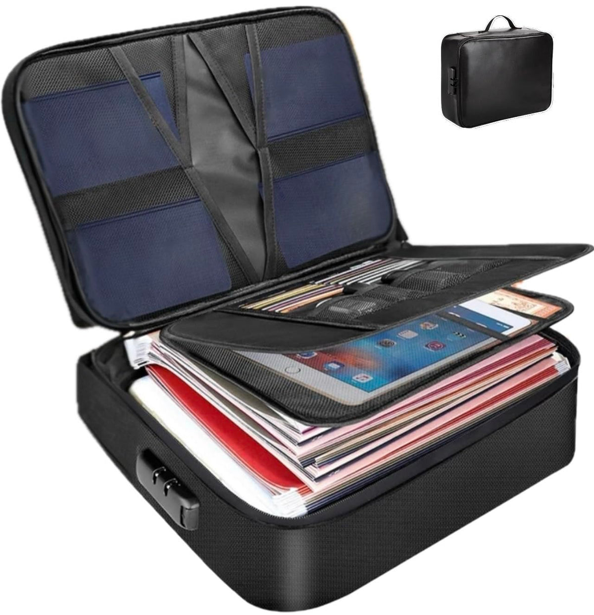Fireproof Document Bag, Large Size with 2000F Heat Insulated - Image 1