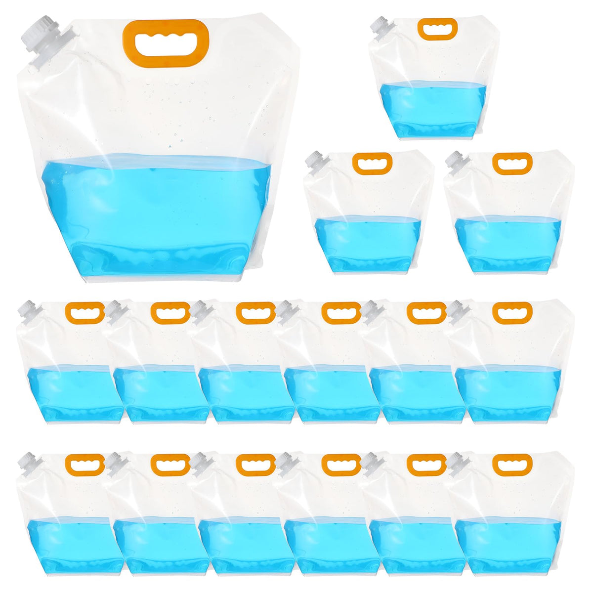 16 Pcs Water Emergency Container Bag, 1.3 Gallon Storage Bags - Image 1