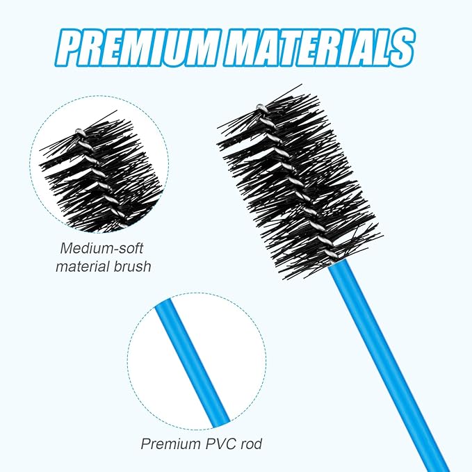 6pcs Condensate Flexible Drain Brush, Premium Nylon and PVC Condensate Drain Flexible Drain Brush with Soft Brush Head Easily Clean Dirt Keep Condensate Traps Clean
