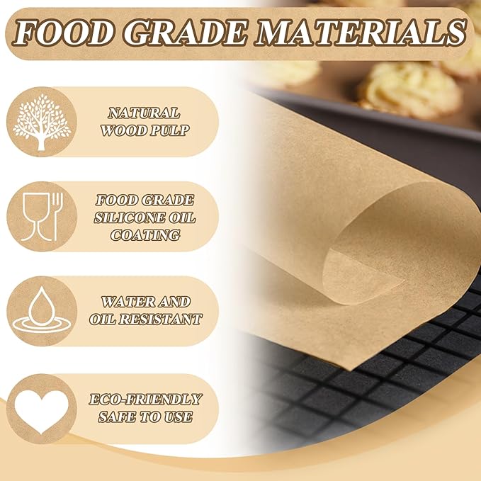 200 PCS Freeze Dryer Tray Mats for Harvest Right Freeze Dryer Trays, Non-Stick Baking Mats One-Off Parchment Paper Compatible with Harvest Right Freeze Dryer Trays (Small - 13.3" x 7")