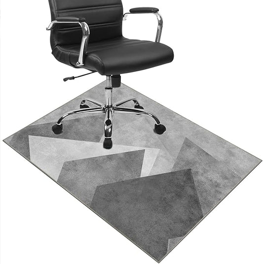 SAIKOOWA Office Chair Mat, Gray, 48 × 36 in