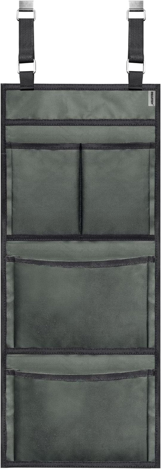 Gun Safe Door Organizer - 4 Large Pockets for Easy Storage | Locker Hanging Organizer for Gun Cabinet, Police Locker, Gym & Closet | Quick Installation, Durable 1680 Oxford Cloth