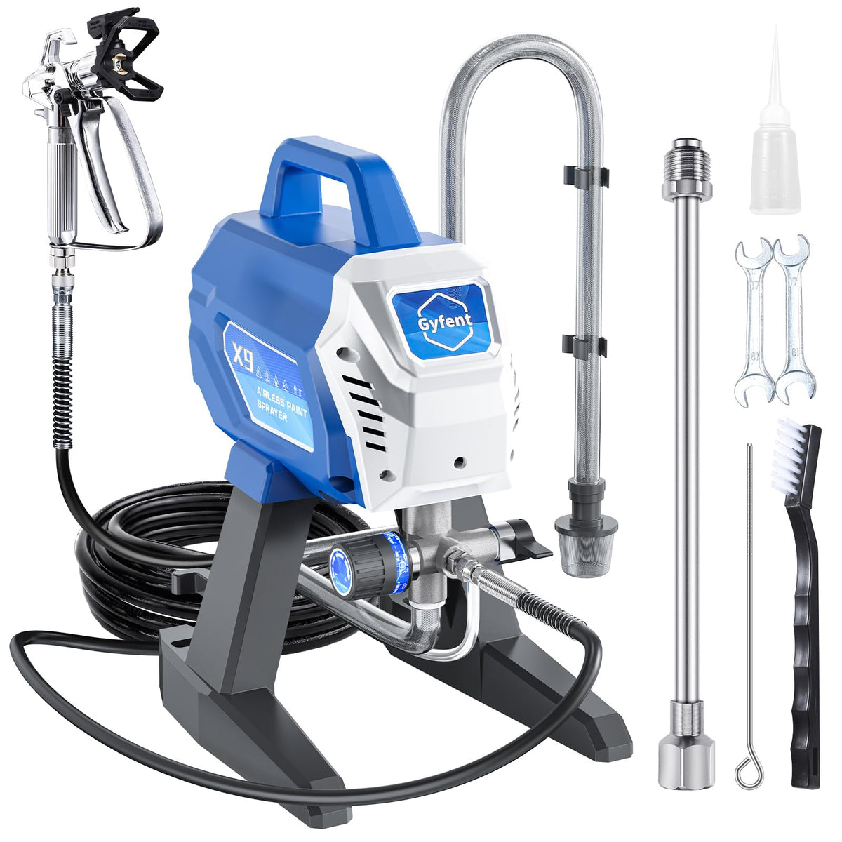 x9 Airless Paint Sprayer, 650W 3000 Psi, 0.39 Gpm - Image 1
