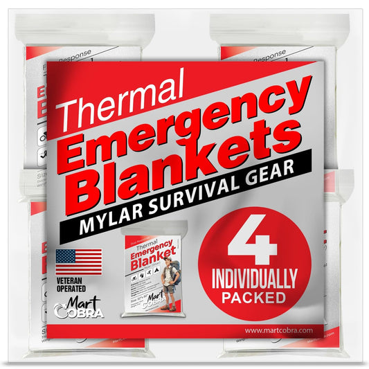 Emergency Blanket Mylar Thermal Space Survival Gear & - Image 1