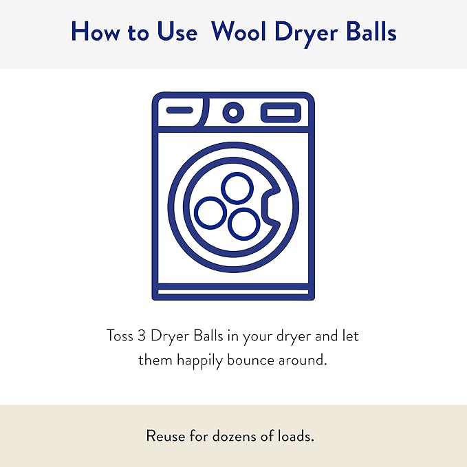 Clean People Ultra Concentrated Laundry Detergent Strips Fragrance Free & 100% New Zealand Wool Dryer Balls - 3 Pack - Plant-Based, Eco Friendly Laundry Detergent 32ct & Dryer Balls 3 Pack