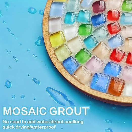 Mosaic Crystal Grout, Mosaics Tile Tools, Mosaic Tile Accessories – Essential for Handmade Grouting and Perfect for DIY Craft Projects (Translucent, 4.5oz)