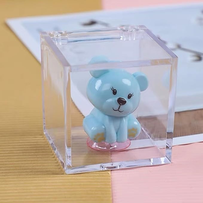 Acrylic Hinge Lid Box Clear Display Box with Lid Small Acrylic Multipurpose Storage Box for Keepsakes, Jewelry, Trinkets