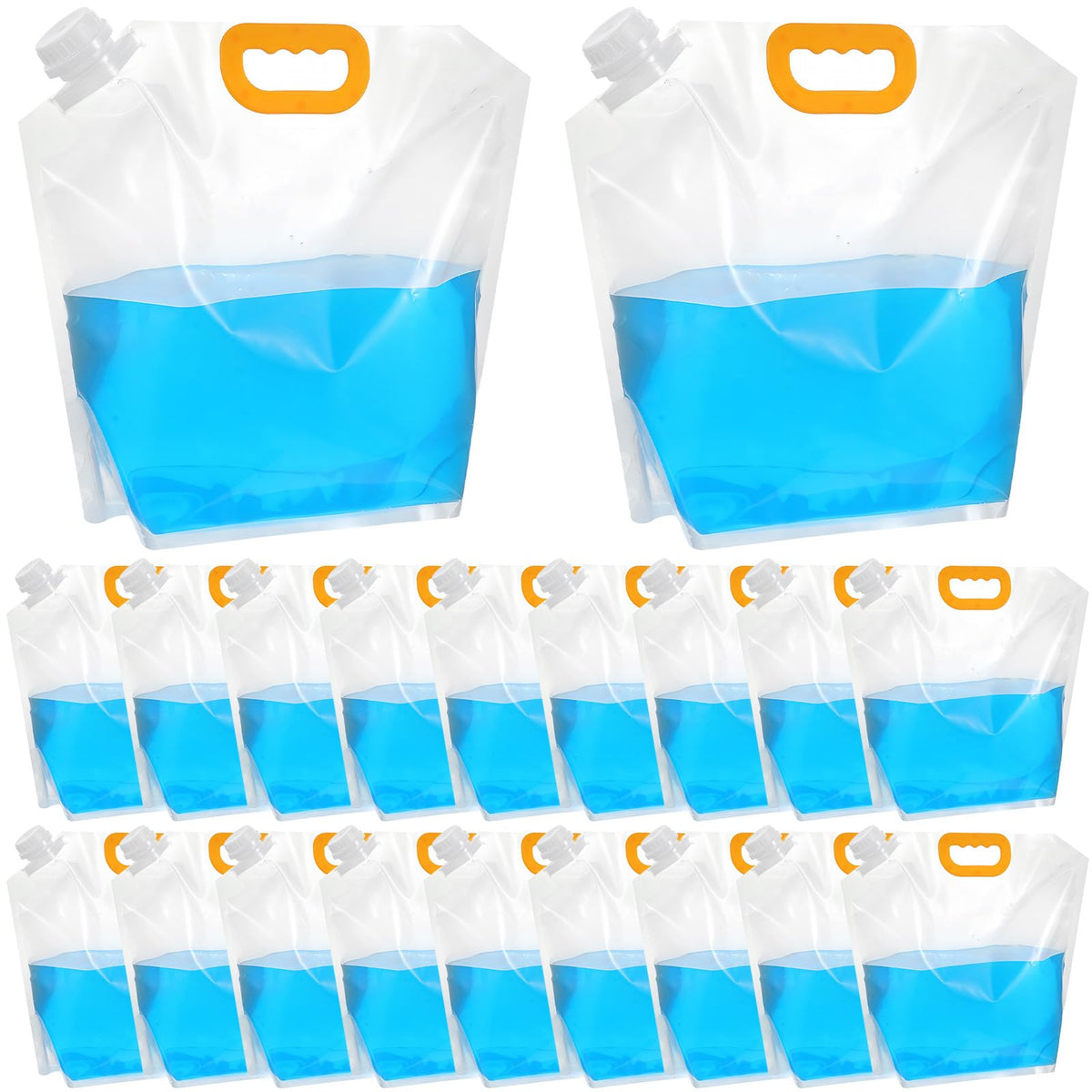 20Pcs 1.3Gallon Collapsibles Water Container Bag Bulk - Image 1