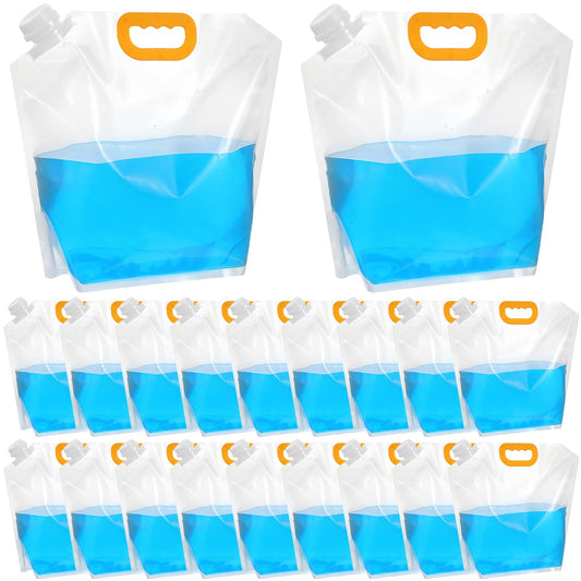 20Pcs 1.3Gallon Collapsibles Water Container Bag Bulk - Image 1