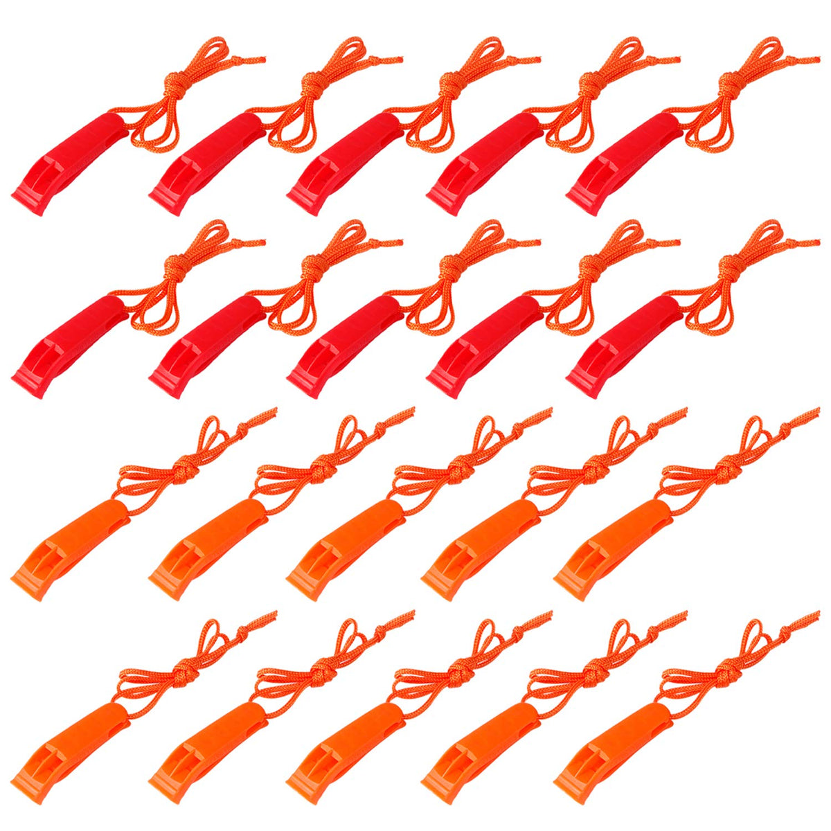 40 Pcs Emergency Safety Whistle Plastic Whistles Set - Image 1