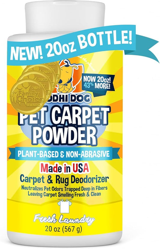 Natural Carpet Deodorizer Powder, Fresh Laundry Scent, 1-Pack