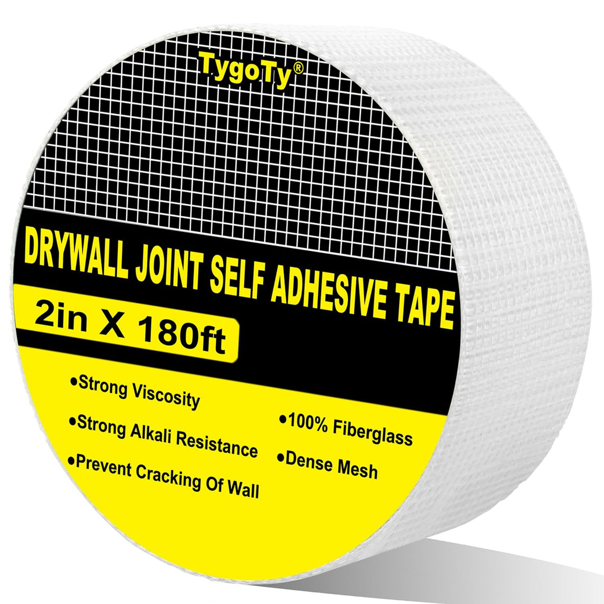 Drywall Joint Mesh Tape 2“×180 Ft，Strong Self-Adhesive | Home Repair - Image 1