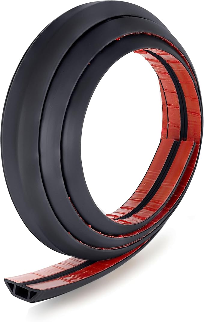 Rubber Bond TV Cord Hider Cable Protector - Strong Self Adhesive Wall Cord Cover Cable Hider - Low Profile Cable Management Wall Cord Concealer Cable Raceway