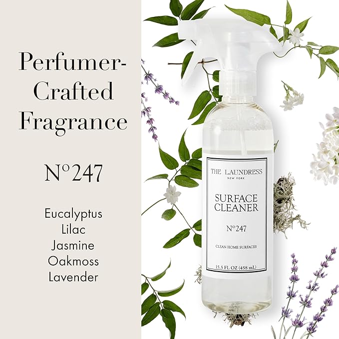The Laundress Surface Cleaner, No. 247 Scented; Safe for Granite, Marble, Porcelain, & Wood; Bio-Based Ingredients; 15.5 Fl OZ