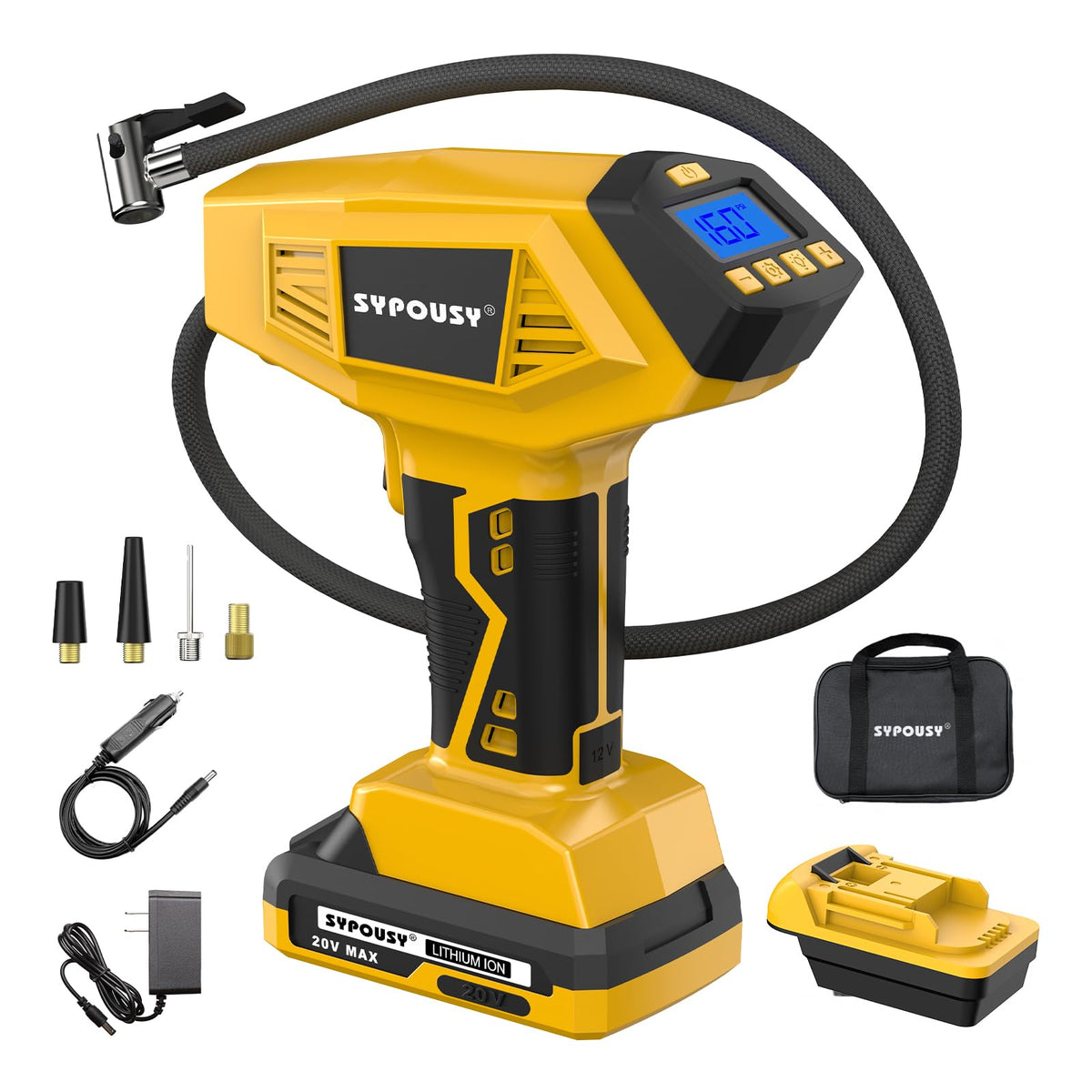 Upgraded Tire Inflator Portable Air Compressor 160 PSI 7X - Image 1
