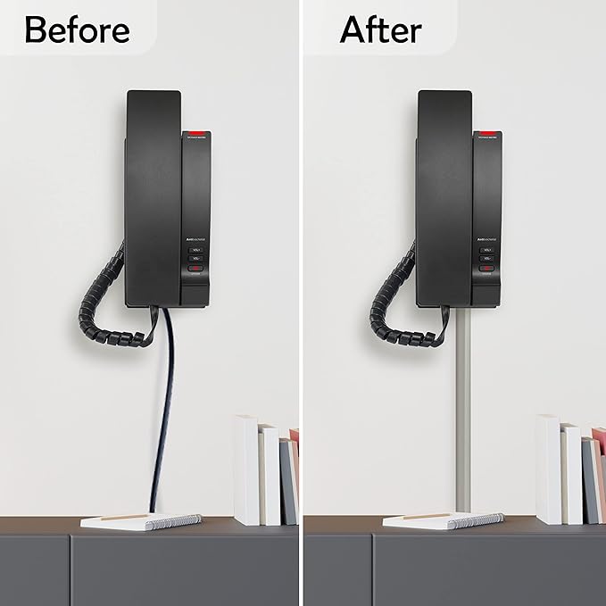 Rubber Bond TV Cord Hider Cable Protector - Strong Self Adhesive Wall Cord Cover Cable Hider - Low Profile Cable Management Wall Cord Concealer Cable Raceway