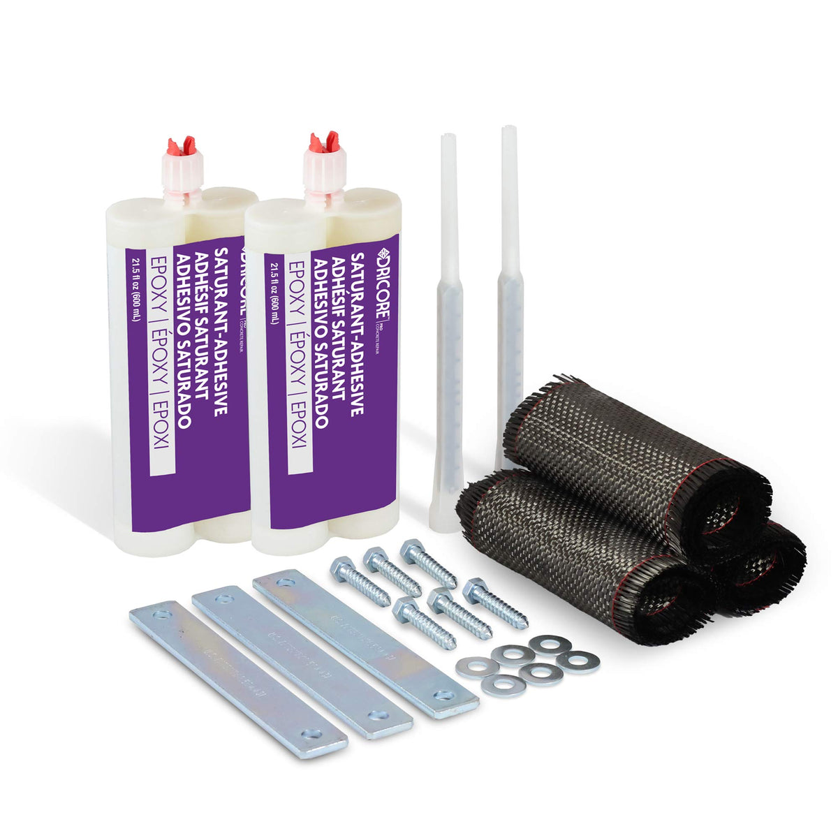 PRO Concrete Repair Foundation Wall Repair Kit, 8' | Best - Image 1