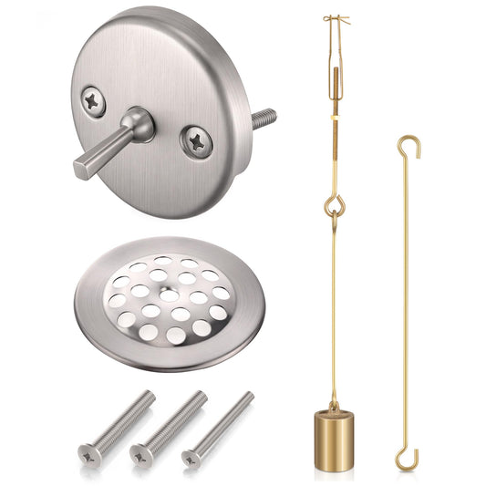 Enhon Tub Drain Linkage Assembly with Trip Lever & Cover - Image 1