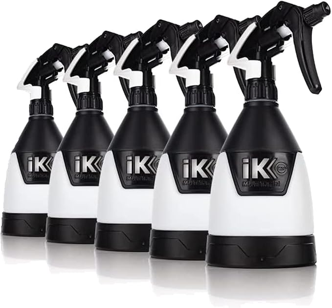 Lumintrail iK Sprayers Multi TR Mini 360 - Trigger Sprayer; for Car Detailing; Ergonomic Comfort Grip; 360 Degree (0.6 Liters) (3-Pack, 5-Pack & 12-Pack) Bundle with Keychain (5)