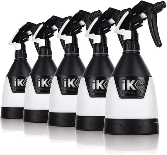 Lumintrail iK Sprayers Multi TR Mini 360 - Trigger Sprayer; for Car Detailing; Ergonomic Comfort Grip; 360 Degree (0.6 Liters) (3-Pack, 5-Pack & 12-Pack) Bundle with Keychain (5)