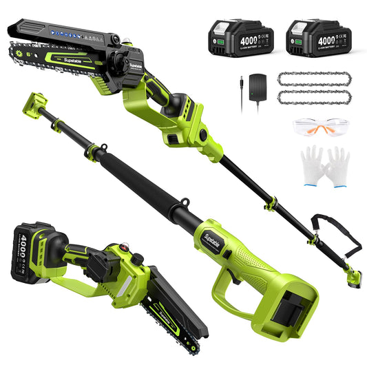 Electric Pole Saw, 6-Inch Cordless Mini Chainsaw - Image 1