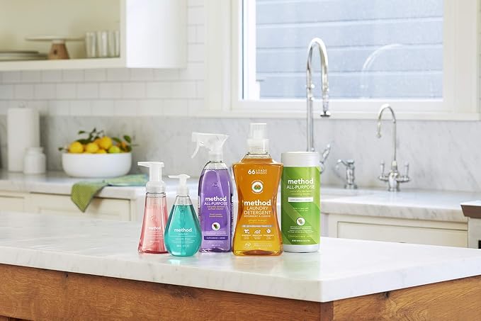 Method Daily Granite Cleaner Spray, Apple Orchard, Cleaning Agent for Granite, Marble, and Other Sealed Stone, 28 fl oz Spray Bottles (Pack of 8)