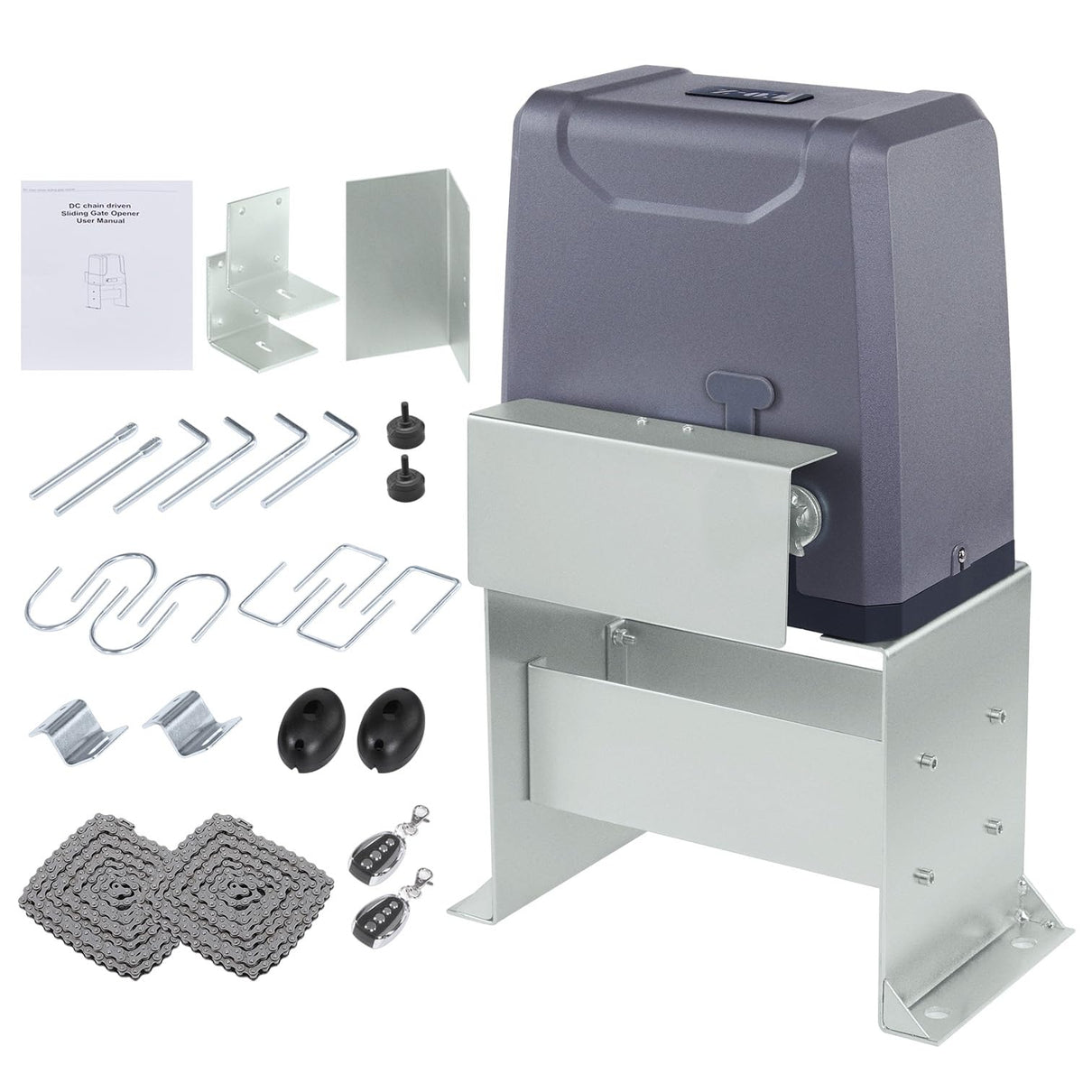 CO-Z 3300 lb Automatic Sliding Gate Opener with 2 Remote - Image 1