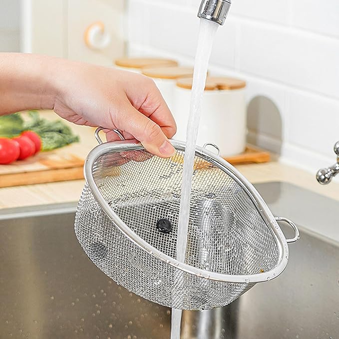 2PCS Sink Strainer, Triangle Strainer Basket Corner Sink Drainer Sink Food Catcher Kitchen Sink Strainer Basket for Kitchen Waste